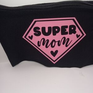 Handmade Cosmetics Makeup Bag Super Mom